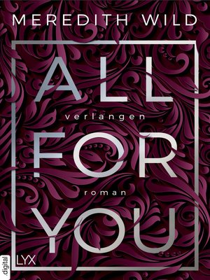cover image of All for You--Verlangen